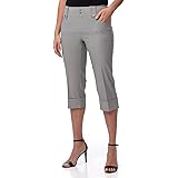 REKUCCI Pantaloni Pinocchietto da Donna Senza Chiusure, Modello Classico e Moderno con Risvolti