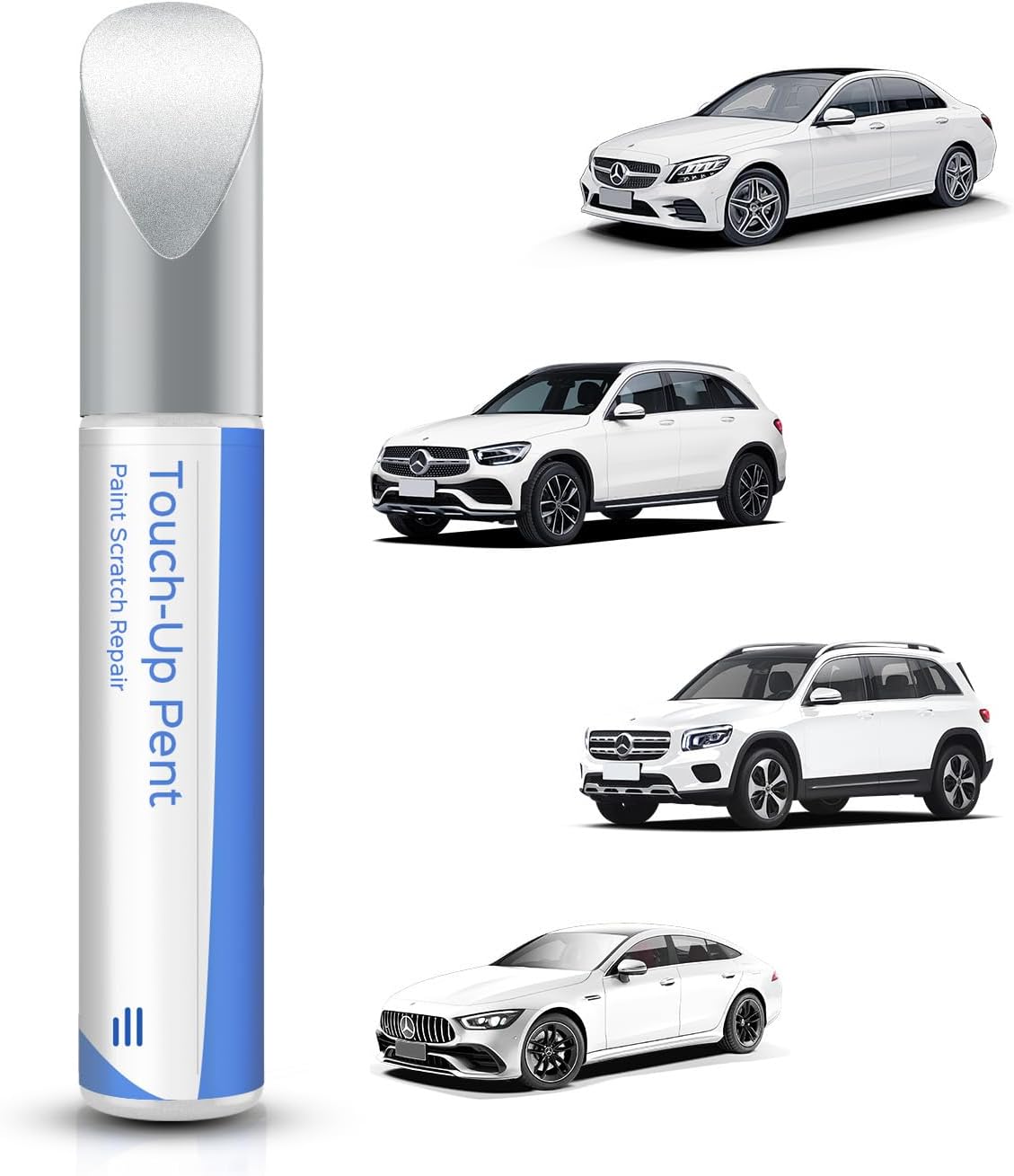 149/9149 - Pintura de retoque de Color Blanco Polar Compatible con Mercedes-Benz A/C/E/G/M/GL/GLA/20-21 GLB/GLC/GLE/GLK/CLA/CLS/SL/SLC/SLK/AMG GT Series – Repara arañazos y astillas