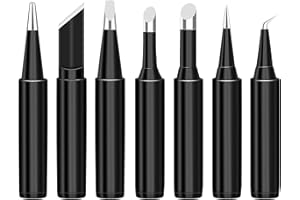 Liekadijiae 7 Pièces Pointe de Fer à Souder Remplaçable, Série 900M-T Pointe de Fer à Souder, 900M-Is Fer à Souder Conseils De Remplacement, pour Station de Reprise de Soudure Conseils Soudage Outil