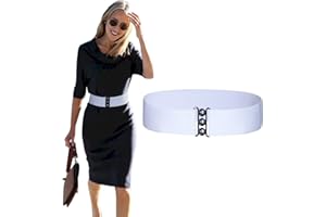 Kajeer Femmes Large Élastique Boucle Ceinture - 5 cm Large Taille Ceinture Tondeuse Ceinture extensible ou robe femme et fille