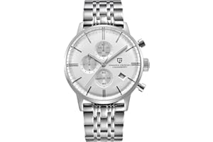 LACZ DENTON Pagani Design 2720k mężczyźni kwarcowy chronograf mężczyźni zegarki sportowe Wodoodporny mężczyźni moda zegarek ze stali nierdzewnej biznes zegarek dla mężczyzn Casual zegarki, Pd2720k-stal Biały-cxk