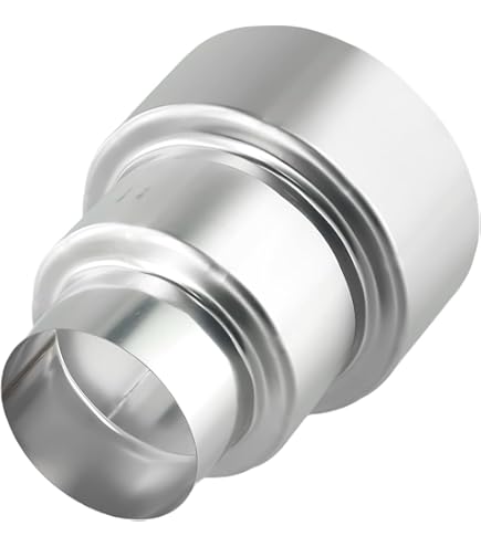 Edelstahl Rauchverbinder Reduzierstück - Kaminadapter Für Ofenrohr 120mm/100mm | Schornstein Verbindungsstück