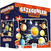 Ca Games 24 Par&ccedil;a Gezegenler Maxi Boy Eğitici Puzzle - 5026