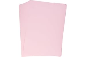 Kangaro - Papel de color rosa pastel DIN A4-160g/m² FSC mix – 50 pack – Papel de carta DIY