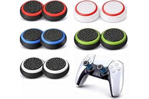 Meyaar Thumb Grips Joystick Caps for PS4/PS5/XBOX Controller, Silicone Joystick Caps Ps5 Controller Grip with Anti-Stickiness, Anti-Slip, Anti-Fingerprint (Pack of 10 Piece)
