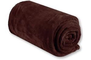 Bestgoodies Kocyk dziecięcy o wymiarach 90 x 140 cm – brązowy, kocyk dla małych dzieci koc do przytulania i raczkowania zgodnie ze standardem Öko-Tex Standard 100 klasa 1