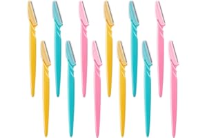 JOVITEC 12 Pièces Rasoir à Sourcils Shaper Shavers Rasoirs pour les Femmes et les Hommes Dissolvants pour le Visage