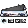 JADO G840S 12-inch Streaming RearView Mirror Car Dvr Camera Dashcam FHD Dual 1080P Lens Driving Video Recorder Dash Cam