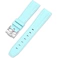Strap for Omega x Swatch MoonSwatch Watch 20mm,Soft Silicone Omega X Swatch Moonswatch Speedmaster Replacement Strap,Curved No Gap Moonswatch Swatch strap for Men Women