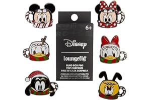 Loungefly Funko Disney Mickey & Friends Hot Cocoa Blind Box Pins - Mickey Mouse - (Styles May Vary) - Disney Standard Characters - Boîte Mystère Pin en Émail - Broche Fantaisie à Collectionner