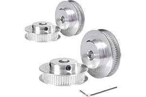 BZ 3D GT2 Riemenscheibe GT2 Pulley 80 Zähne 8mm Bohrung 6mm Breite Zahnriemenscheibe 80 Teeth 8mm Bore für 3D-Drucker,CNC 6mm Breite GT2 Zahnriemen.(4 Stück)