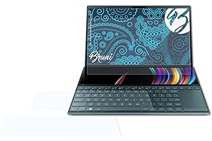 Bruni Screen Protector compatible with Asus ZenBook Duo 14 inch Protector Film, crystal clear Protective Film (Set of 2)