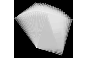 LDXDRU Lot de 120 Pochettes Transparentes A4, Pochette Coin Transparente A4, Pochette Plastique Ouverture Cote, en Plastique, Solides