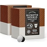 Marca Amazon - Solimo Cápsulas de café Ristretto compatibles con Nespresso,  100 cápsulas (2 x 50) - Certificado por Rainforest Alliance : Amazon.es:  Alimentación y bebidas