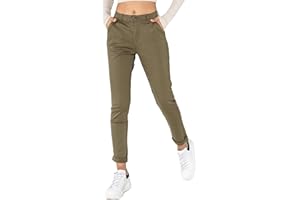 Nina Carter J250 Damen Chinohose Bequeme Mittlere Leibhöhe Slim Fit Stretch Baumwollhose – Stilvolle Alltag Freizeit Hose
