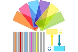 Ysimple 16 Pcs Bandes de Lecture Guidée Dyslexie Outils, Règle de lecture colorée avec Traceur de Doigt, Règle de Superposition Dyslexie Aide à la Lecture Enfants, Regle de Lecture pour Dyslexie TDAH
