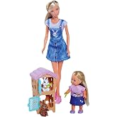 Simba, 105733667, Steffi Love Tavşan Ailesi, Steffi &amp; Evi, Tavşan Kafesi Ve İki Tavşan Fig&uuml;r&uuml; Birlikte, 12Cm, 29Cm