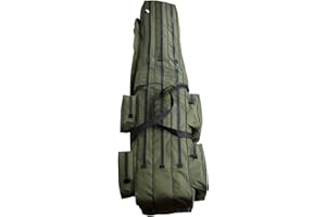 Witan Angeltasche Premium RUTENTASCHE Geschenke für Männer und Angler Rutenfutteral Keschertasche Angelkoffer 2-3 Fächern 150 160 170 190 cm Angeln