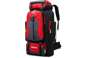 CINGHI LUSSO Hiking Backpack 70L Rucksack for Men Women Waterproof Backpack for Travelling Lightweight Outdoor Bags Camping Back Pack
