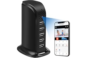 Nisanuki Cámara Espía WiFi, 5G Mini Cámara Oculta Inalámbrica, Micro Cámaras Espias USB Cargador 1080P HD Cámara de Vigilancia Interior Detección de Movimiento Tuyasmart App