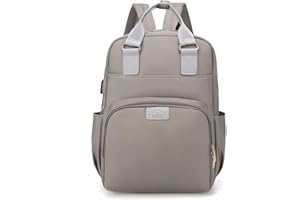 Granvoo Mochila Pañalera Bebés, Bolsos Cambiadores de Gran Capacidad, Mochila porta Pañales Impermeable con Correas de Cochecito, Bolsillo Aislante, Bolsa de Pañales para Mamá y Papá