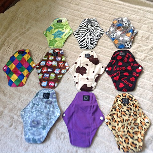 Kernow Kloth Cloth Sanitary Pad Regular Flow - 5 Pack Various