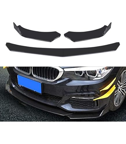 Lèvre Avant/splitter Pour BMW Série 1 M Tech E82/E88 (2008-2013) – ABS Noir Brillant, Design Aérodynamique