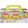 Play-Doh, 20 Pots de Pate A Modeler, Super Couleurs, 84 g chacun