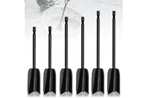 BYHLYH 6 Pcs Drill Mixer Attachment Resin Mixer Paddles Epoxy Mixer Attachment for Any 1/4" Drill Reusable Plastic Paint Mixing Tool for Mixing Epoxy Resin Oil Paints Latex