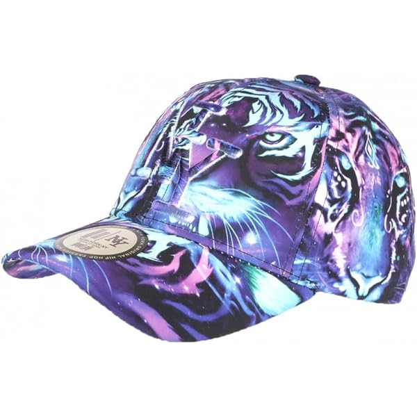 Casquette Baseball Enfant Tigre Orange - NY Hip Hop - Taille 7 à 12 Ans