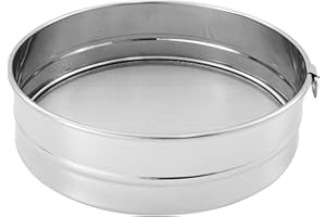 FMPROFESSIONAL Fackelmann FM Professional 21660 Tamis, Tamis inox, Tamis cuisine, Ustensile de cuisine, Acier inoxydable, Argenté, diamètre 22,5 cm, hauteur 6 cm