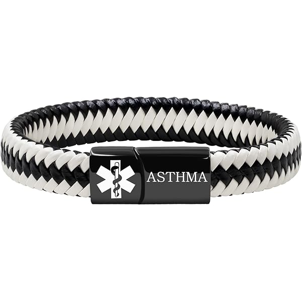 LinnaLove Braccialetti di allerta medica da donna in acciaio inox