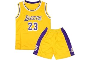 QKYDKY Completo Basket Bambino, 2 Pezzi Completo Basket Ragazzo, Magliette e Pantaloncini da Basket, Canotta Basket Bambino e Pantaloncin, Completo Pallacanestro Ragazzo, Completino Basket Bambino 4-14 Anni