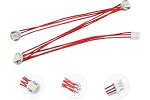 HOCENWAY 1 paquete RGBW Mini botón PCB LED instalado con cables PTFE compatible con Voron 2.4 Trident SB StealthBurner Extrusora DIY Impresora 3D