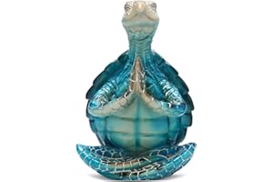 YIDM Yoga Schildkröte Meditationsfigur Heimdekoration Yoga-Meeresschildkröten-Figur Garten Deko Meditations-Heimdekoration für Zuhause, Geschenksammlung, Büro