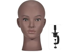 YYQXZG Blad Mannequin Testa Professionale per Cappello Display Maschera Dispiay Occhiali Dispiay con un morsetto da tavolo (06)