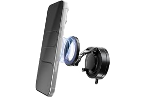 Statik HyperMount (Gen 3) magnetisk telefonhållare, för iPhone och Android | Uppgraderad stark magnet, nano-sugande självhäftande gel, 360° rotation, kompatibel med MagSafe, metallringar för Android