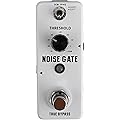 Noise Gate Pédale pour Rowin LEF-319, suppresseur de bruit de guitare avec modes dur/doux, pédale d'effet de guitare électrique en alliage de zinc, alimentation 9 V CC requise, blanc