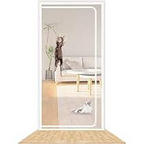 Retractable Cat Screen Door Reinforced Cat Screen Door Fits Door