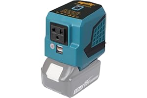 MELLIF 18V- 230v Spannungswandler Wechselrichter für Makita Akku 18V 200W Tragbarer PowerStation dual USB Ports, für Makita 18V Akku LXT BL1815 BL1830 BL1850, DC 18 V(nur Werkzeug Akku Nicht enthält)