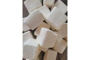 ROCH SWEETS Marshmallows Large White Vanilla Cube Shaped Sweets HALAL (200g)