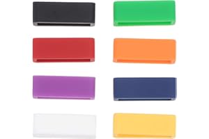 ULTECHNOVO 8Pcs Watch Strap Holder Loop, 12mm Silicone Watch Band Keepers Replacement Retainer Fastener Rings for Wristband