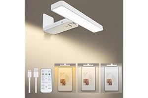 VIGMOJ Luce Dell'immagine a Batteria Azionata con Telecomando, Luce Della Pittura del LED per l'arte con 3 Colori di Illuminazione & Dimmerabile, Di Visualizzazione del LED per le Immagini Della Parete