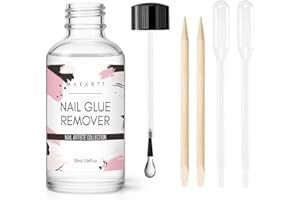 Makartt Nail Glue Remover for Press On Nails, 30ml Acrylic Nail Remover, Acetone Nail Polish Remover, False Nail & Nail Tips Remover, Brush On Nail Remover