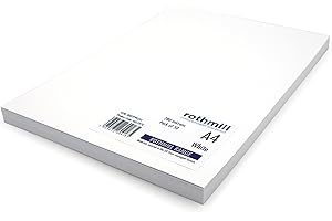 Rothmill A4 White Card Stock, 212gsm Weight and 280 Micron Thickness, Ideal for Arts and Craft, Office and Stationery Use - 50 Sheets