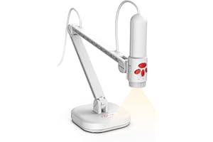 INSWAN INS-3 USB Camera Documenti e Visualizzatore Staccabile per Insegnanti, Auto Focus, Microfono Incorporato, Luci– Windows, Mac OS, iPad, Chromebook Per demo dal vivo, Apprendimento a Distanza