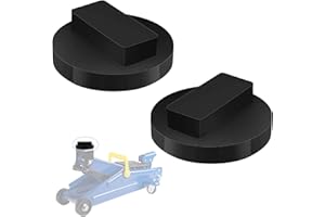 LULUDA 2 PCS BMW Series Jack Pad and Rubber Support Block - Car Lift Frame Rail Protector, Heavy Duty Jacking Pad (Black)