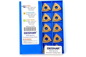 HOOGUU Deskar WNMG08 WNMG08 WNMG0804 WNMG080412 MT WNMG080412-MT LF9018 Sechskant-Fräseinsatz