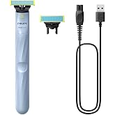Philips OneBlade First Shave Authentic Beard Trimmer, Men's Shaver, 2 Blades, USB-A Charger without Wall Adapter, QP1324/30