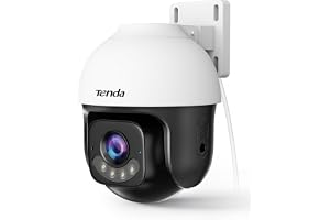 Tenda 5MP 3K wifi/Ethernet utomhusövervakningskamera, AI-detektering för personer och fordon, automatisk spårning, 30 m färgm